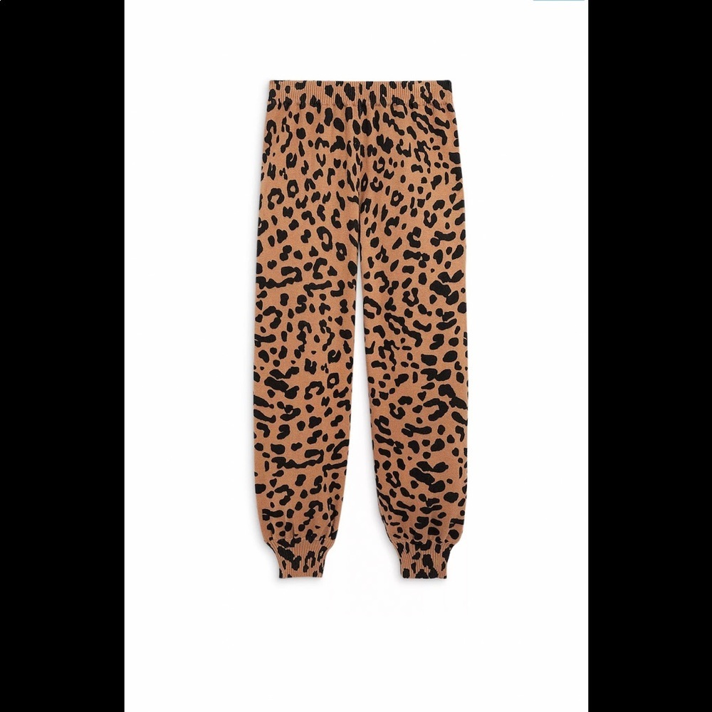 AQUA Girls' Leopard Print Jogger Pants size M (10/12)‎ NWT